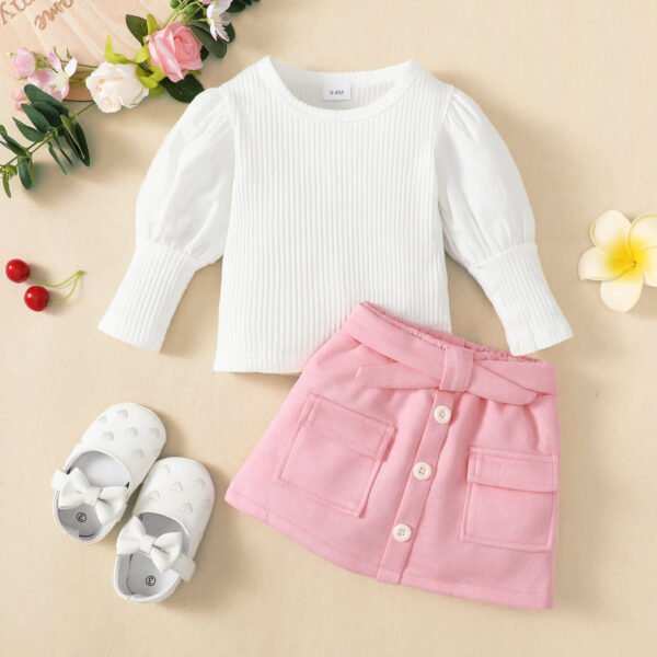 shell.love knit solid baby clothing set baby (2)