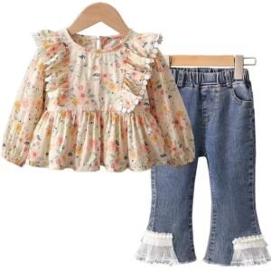 shell.love floral lace jeans girls clothes kids (1)