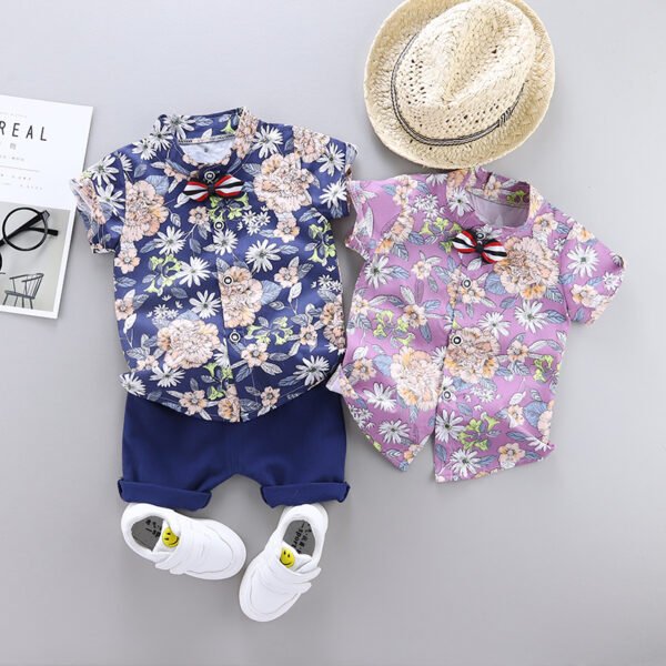 shell.love flower printing shirt boys clothes kids (4)