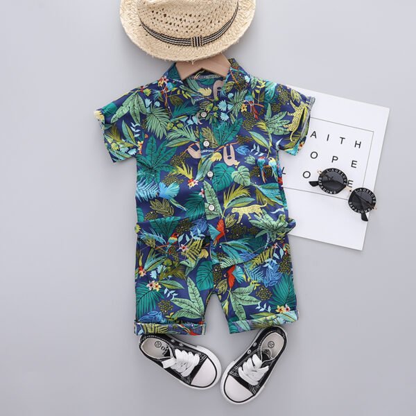 shell.love flower printing shirt boys clothes kids (5)