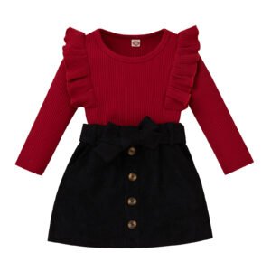 shell.love knit solid button girls outfits kids (1)