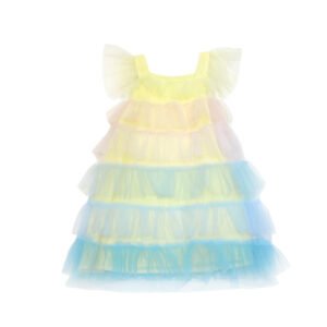 shell.love rainbow mesh cake princess dress kids (2)