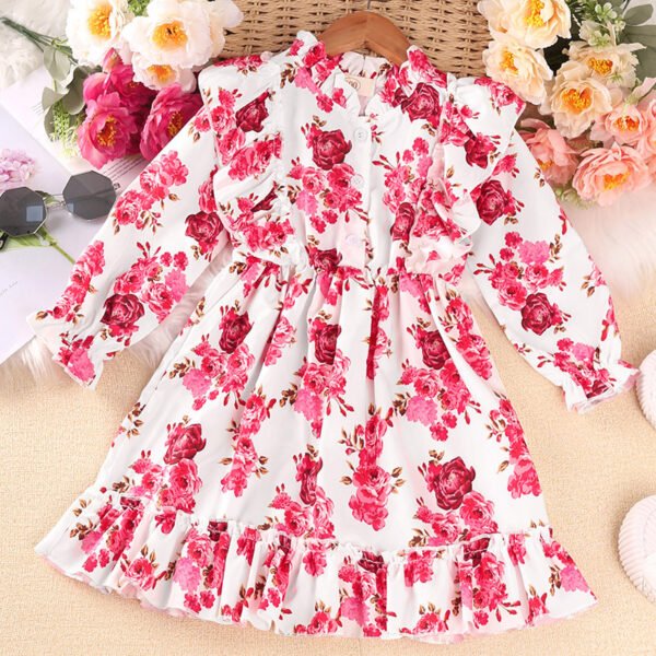 shell.love spring flower printed frock kids (2)