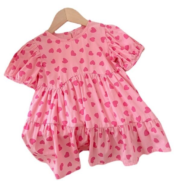 shell.love girls love heart printed dress kids (1)