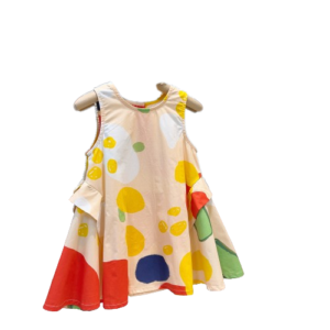 shell.love printed sleeveless flounced sundress kids