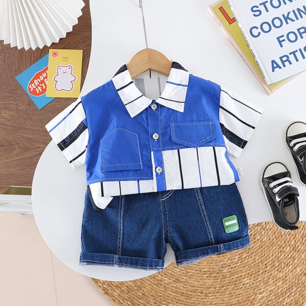 shell.love striped shirt solid boys outfits kids (1)