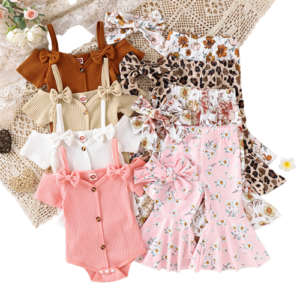 shell.love baby knit romper floral flared pants set baby (1)