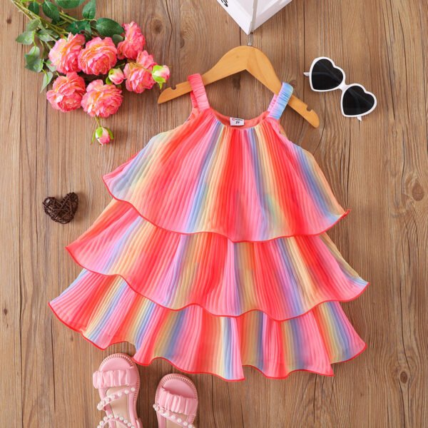 shell.love gauze suspender rainbow dress kids (2)