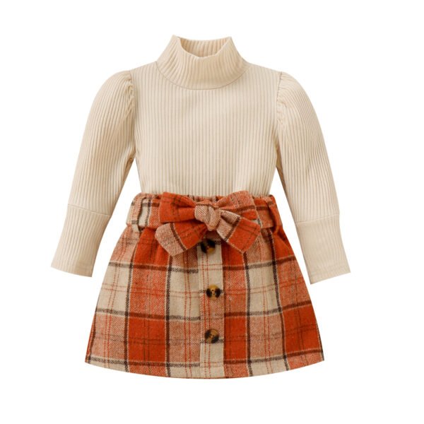 shell.love high collar knit plaid girls clothing kids (1)