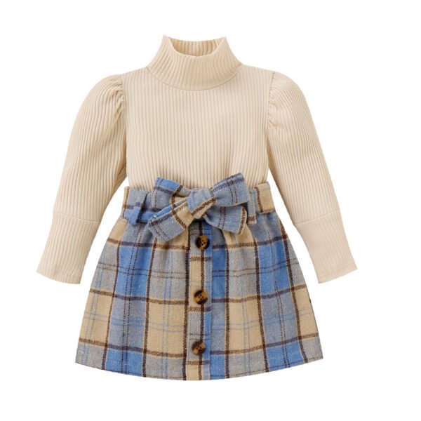 shell.love high collar knit plaid girls clothing kids (2)